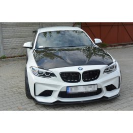 Накладка сплиттер на передний бампер на BMW M2 F87